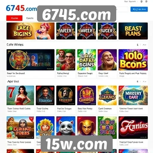 6745.com destaca-se por sua ampla variedade de jogos
